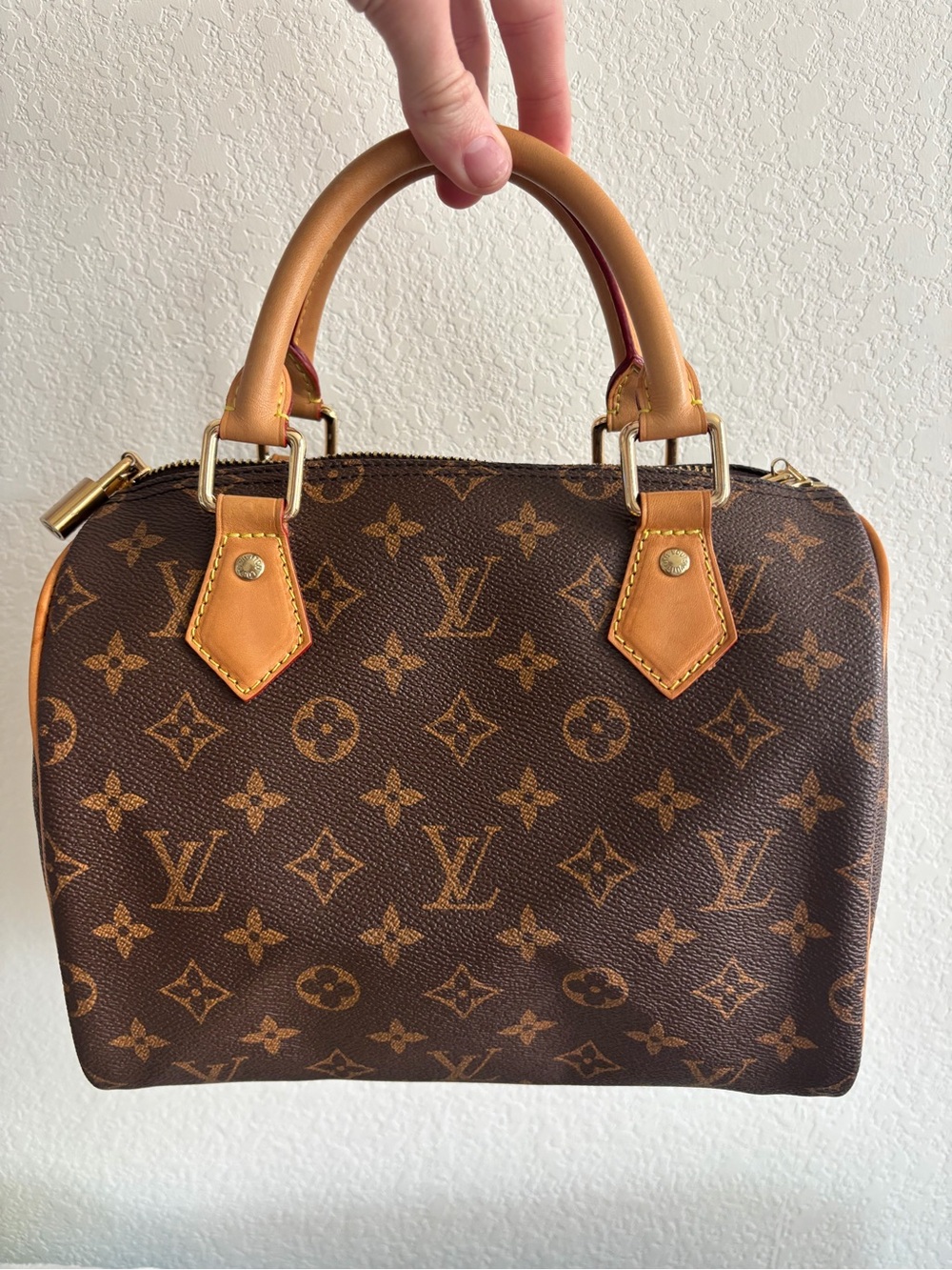 Louis Vuitton Monogram Canvas Satchel in Brown and Tan